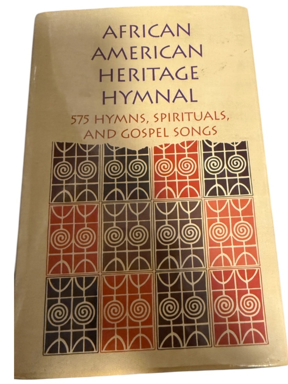 African American Heritage Hymnal - Beige Cover with Red & Black Motif